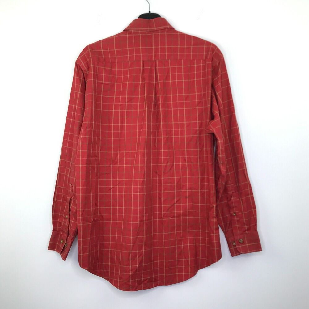 Brooks Brothers Mens Medium Shirt Red Plaid Traditional Fit Button Up CF9 - Picture 5 of 5